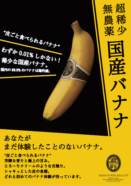 皮まで食べれる！無農薬栽培の国産バナナ約１㎏（訳あり）