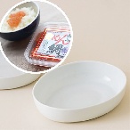 敬老の日ギフト｜英一郎製磁とりざらエッグ・白磁×糸島めん鯛
