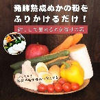 発酵熟成ぬかの粉をふりかけるだけで完成するぬか漬けの素