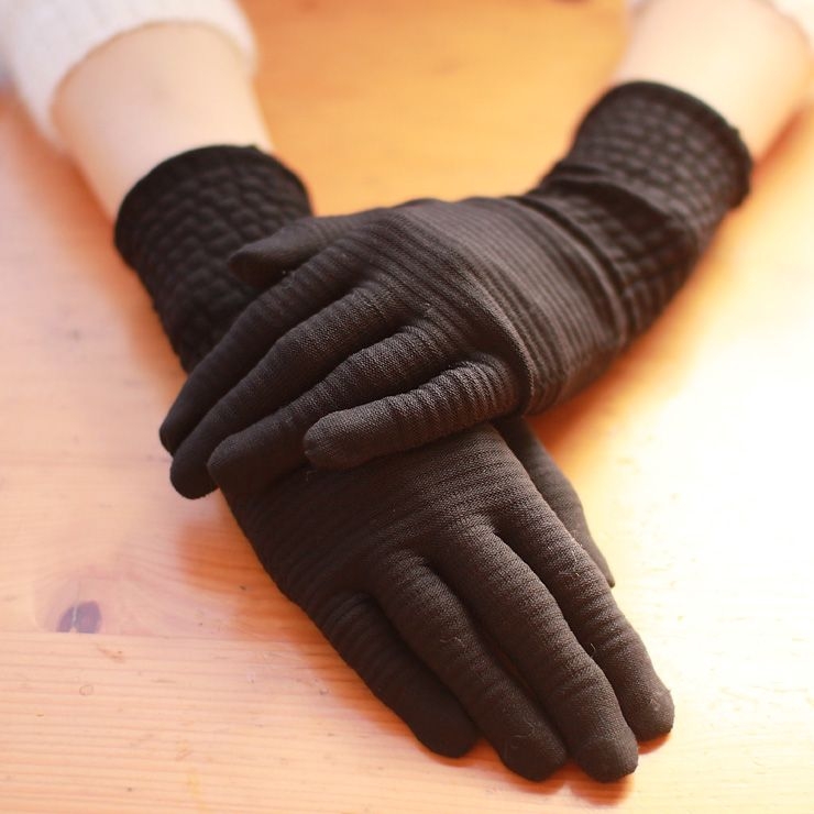抗菌・保湿・UVカット手袋｜コラーゲン加工・抗菌加工糸使用☆日常使いにオススメ