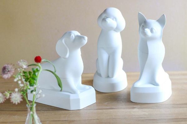 犬用ペットお骨壷ZUTTO【ミニチュアダックスフンド】磁器彫刻 犬用ペットお骨壷ZUTTO【ミニチュアダックスフンド】磁器彫刻