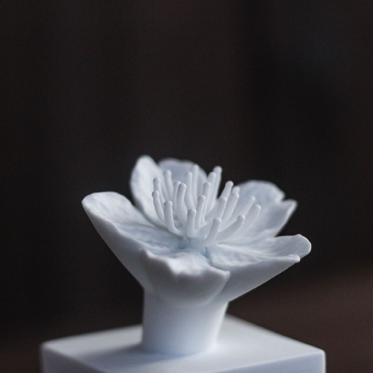 桜一輪・アートオーナメント(さざれ茶)