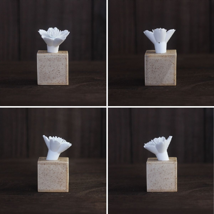 桜一輪・アートオーナメント(さざれ茶)