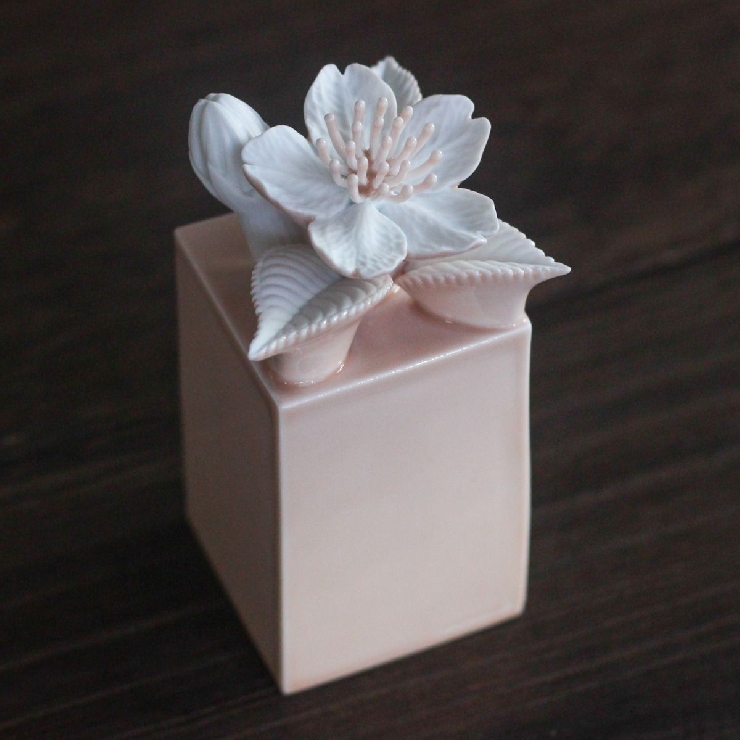 桜一輪・アートオーナメント(ピンク・めしべピンク)