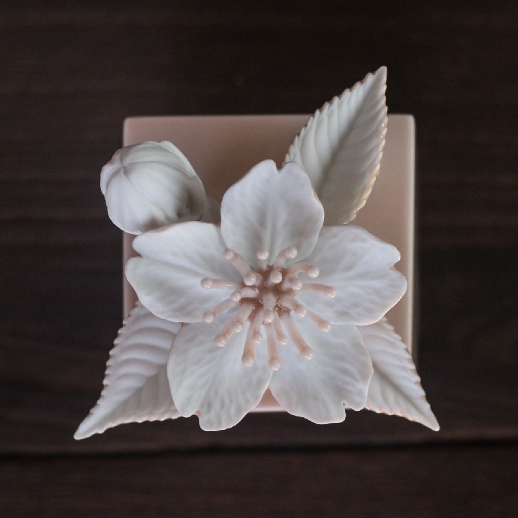 桜一輪・アートオーナメント(ピンク・めしべピンク)