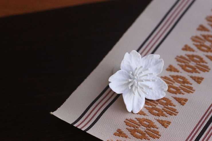 桜一輪チャーム(ピンク)