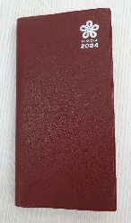 2024年版福岡県民手帳　標準判　ワインレッド