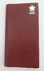福岡県統計協会 2024年版福岡県民手帳　ポケット判　ワインレッド