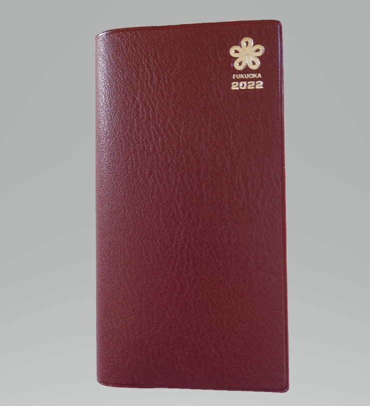 2022版福岡県民手帳　ポケット判　ワインレッド　※こちらは2022年版です。2023年版は10月下旬より発売予定※