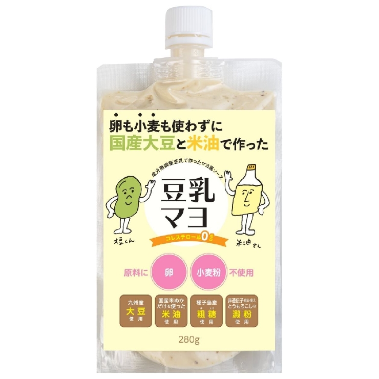 卵も小麦も使わずに国産大豆と米油で作った豆乳マヨ