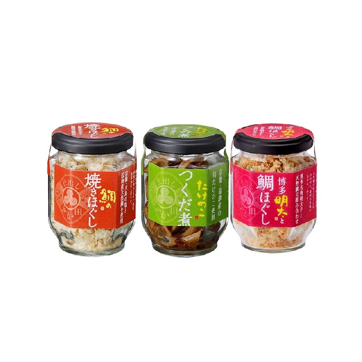 「仕出し ふか田」の3種ご飯のお供セット【各1本入】