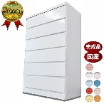 完成品 チェスト タンス75cm幅6段 パッソ フリー 国産 子供衣類 収納棚